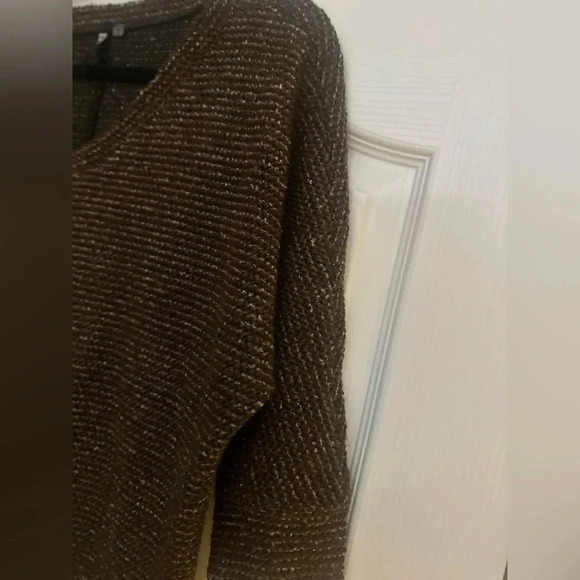 Women’s KUT From The Kloth V Neck Brown Loose Fit Sweater. Size Small. - Picture 3 of 6